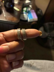 Pair of Channel Set Band Rings