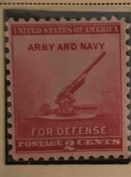 United States Army and Navy For Defense 2 Cents Postage Stamp