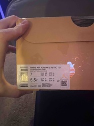 WMNS AIR JORDAN 3 RETRO TEX 'Driftwood/Sail-Hemp' Shoe Box with Label
