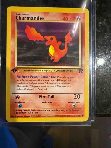 Basic Pokémon Charmander (Base Set 1st Edition Shadowless or Unlimited)