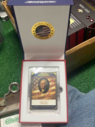 A Word From POTUS: George Washington Authentic Handwritten Word Relic Card