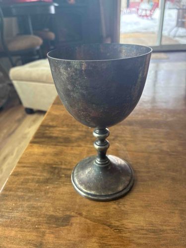 Tarnished Silverplate Goblet