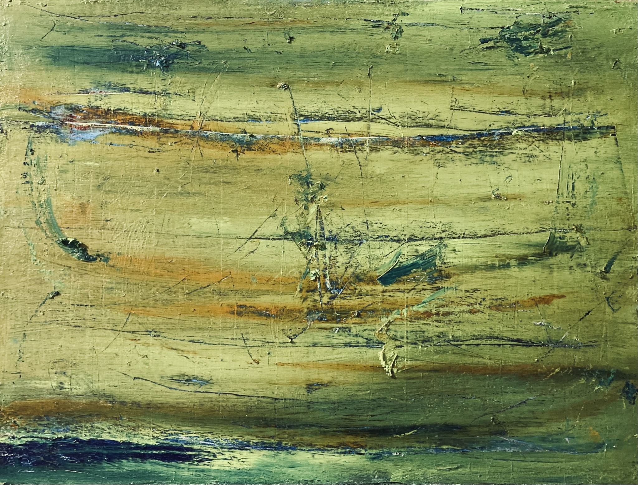 Submitted photo of Abstract Expressionist oil painting on canvas