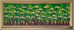 Framed Floral Impasto Painting