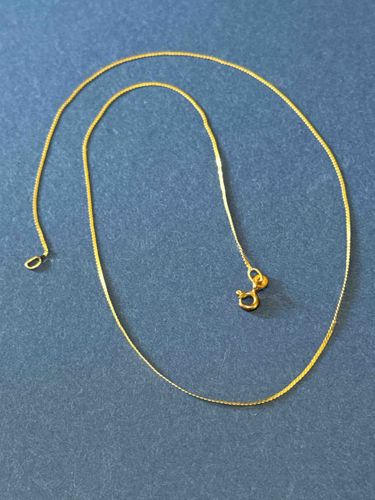 17-inch 14k Yellow Gold Box Chain Necklace
