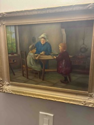 Interior Domestic Scene with Figures