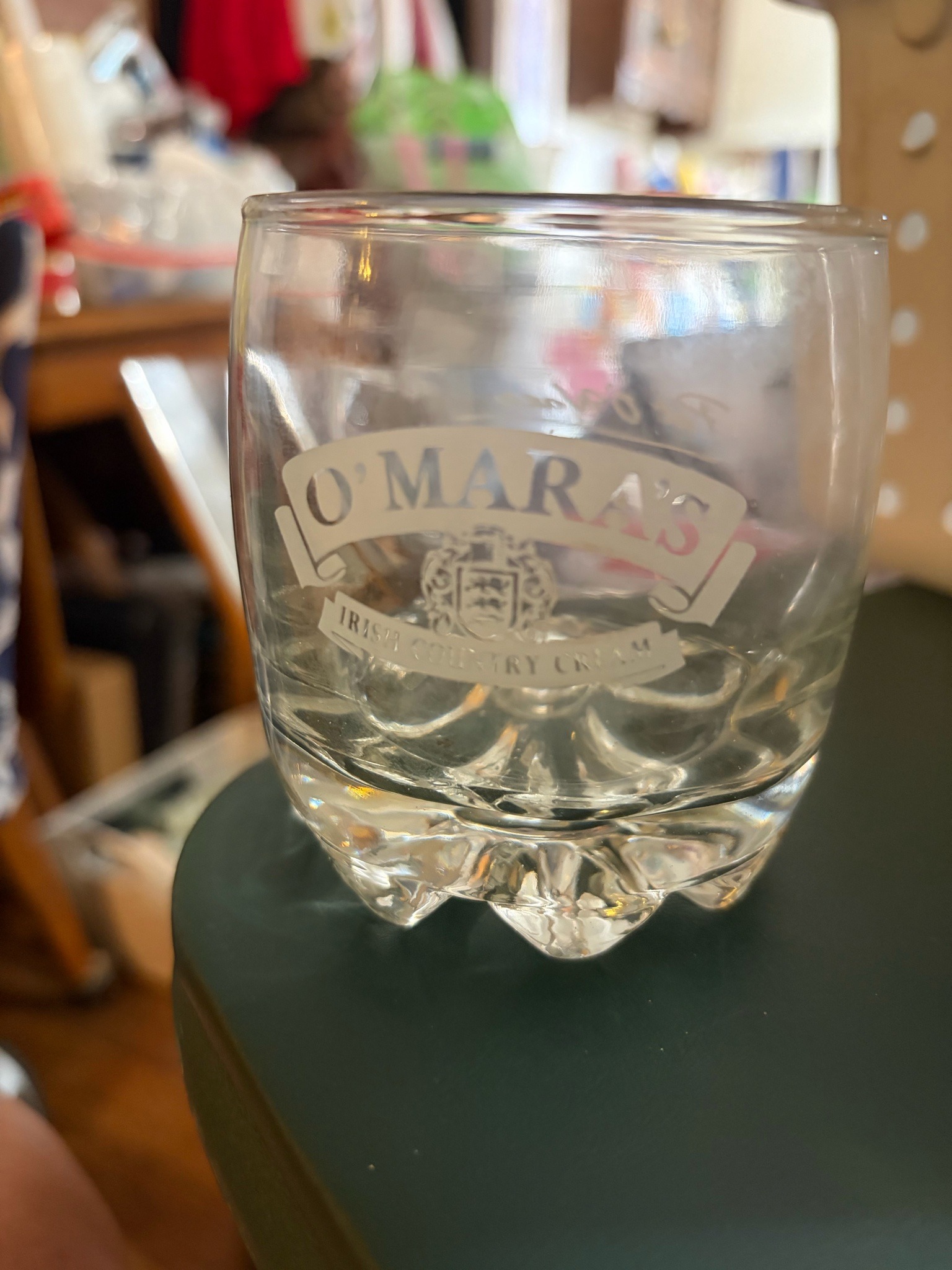 Submitted photo of O'Mara's Irish Country Cream glassware (not authenticated)