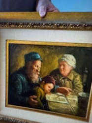 Figurative Oil Painting of a Family