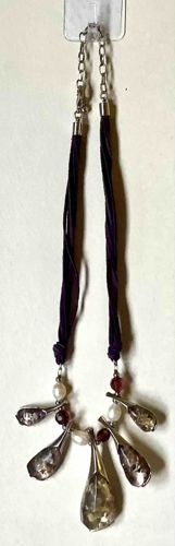 Modernist Mixed-Media Multi-Strand Statement Necklace