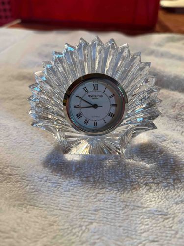 Waterford Crystal Desk Clock (possibly Lismore pattern)