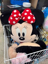Minnie Mouse Head Plush Pillow
