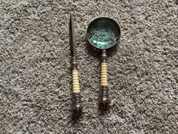 Desk Set with Letter Opener and Magnifying Glass