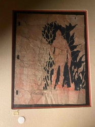 Abstract Mixed Media Artwork by Rosa Tall (or Talla), 1975