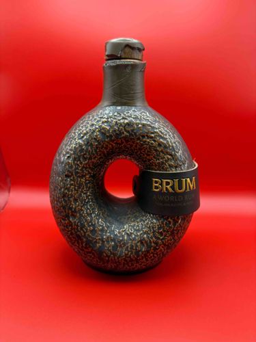 Brum Donut-Shaped Ceramic Bottle for Rum