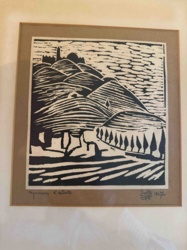 Signed Woodcut Print by Guild, 1967