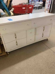 Mid-Century Modern White Dresser/Credenza