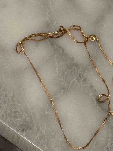 Gold-Tone Multi-Strand Chain Necklace