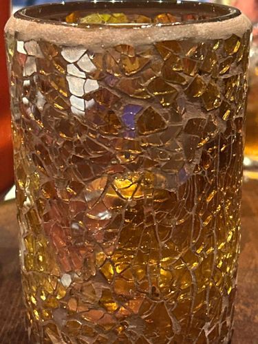 Mosaic Glass Tealight Holder