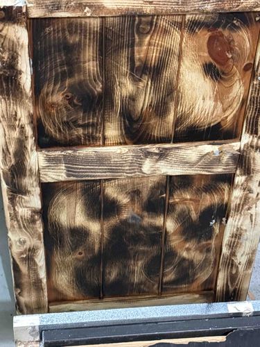 Weathered Wood Panel Section