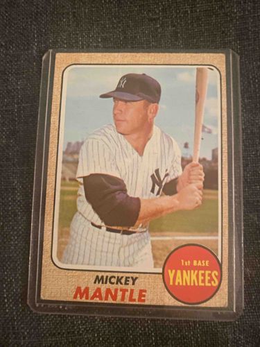1968 Topps Mickey Mantle Baseball Card