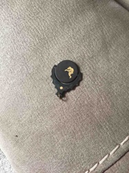 Black and Gold Genie Silhouette Spinning Top