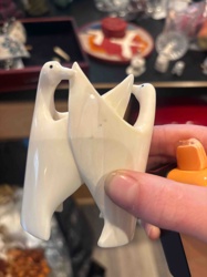 Interlocking Ceramic Bird Salt and Pepper Shakers