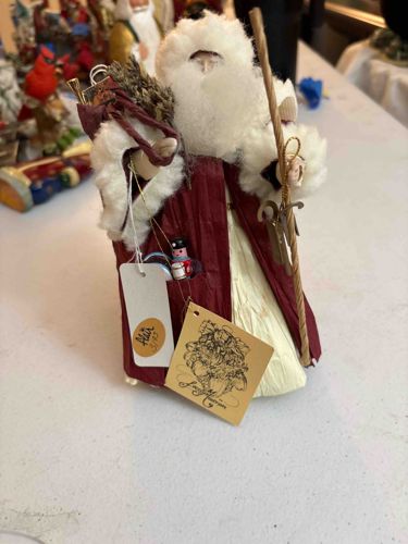 Vintage Crepe Paper Belsnickel Santa Figurine