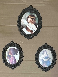 Set of Three Vintage Italian Framed Miniatures