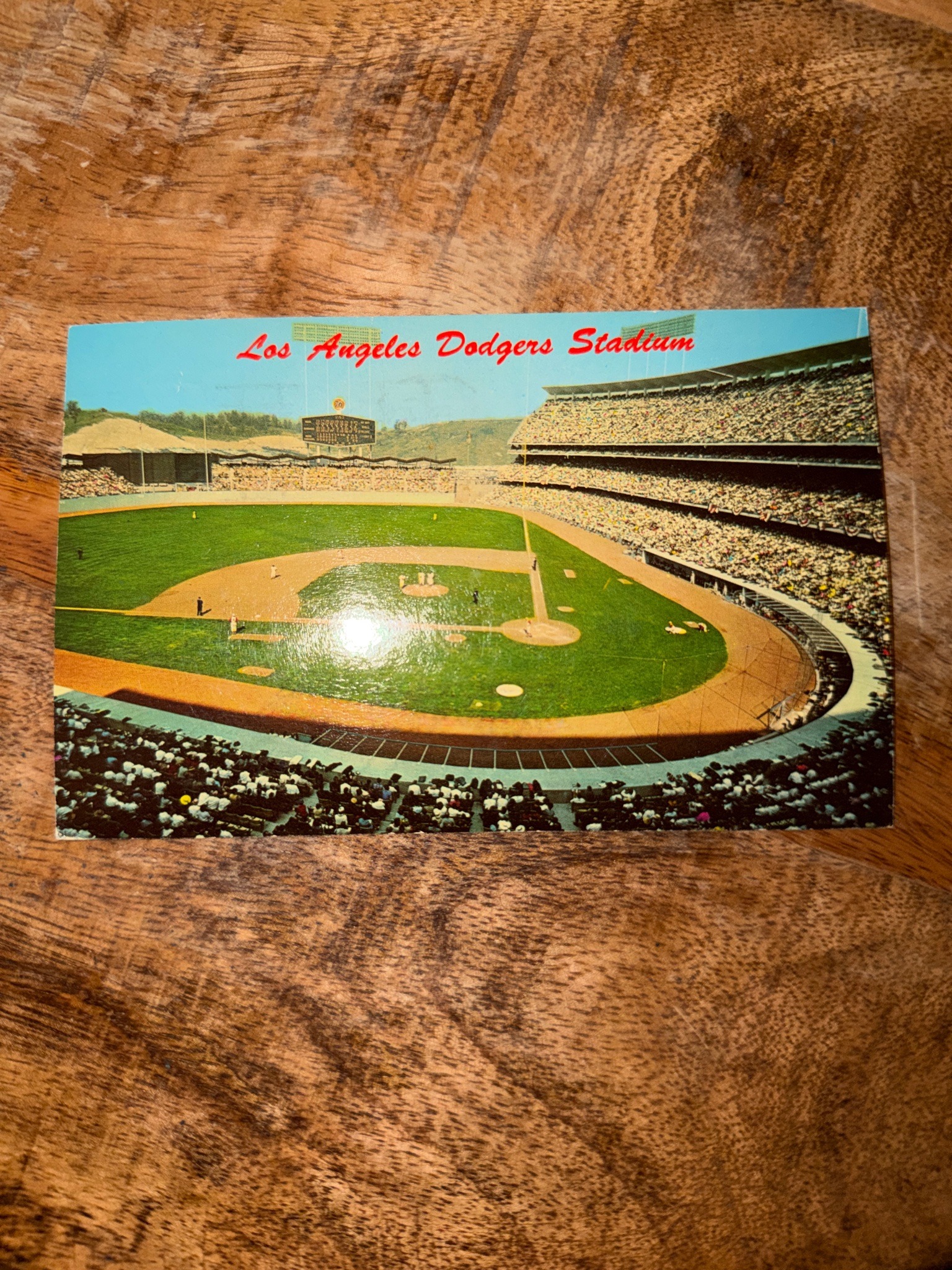 Submitted photo of Vintage Postcard of Los Angeles Dodgers Stadium