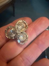 Vintage Rhinestone Brooch/Pendant