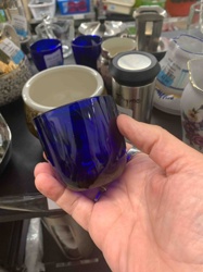 Cobalt Blue Glass Tumbler/Votive Holder
