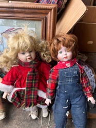 Pair of Collectible Porcelain Dolls