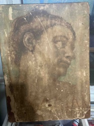 Profile Study of a Male Figure (Adam)