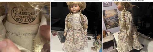 The Classique Collection Porcelain Collector Doll - Rose (ROS 4777)