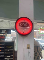 Case Knives Neon Wall Clock