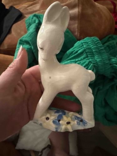 Porcelain Fawn Figurine
