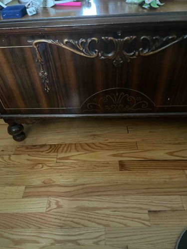 Ornate Vintage Wooden Storage Chest