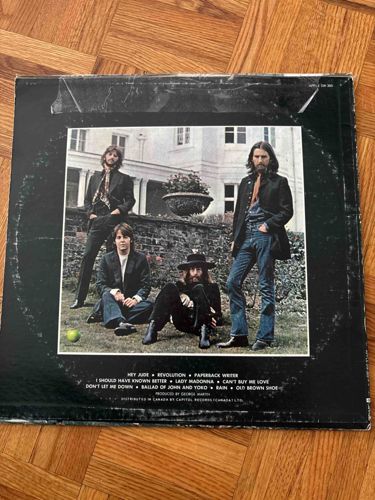 The Beatles - Hey Jude (1970 Compilation Album Back Cover)