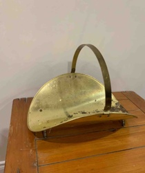Brass Firewood or Coal Scuttle / Holder