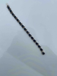 Sapphire and Silver Bracelet