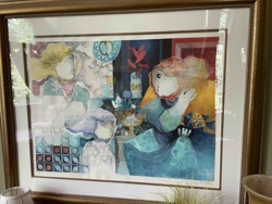 Alvar Hand-Signed and Numbered Framed Lithograph