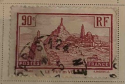 French Postage Stamp: Le Puy-en-Velay (90c, RF France)