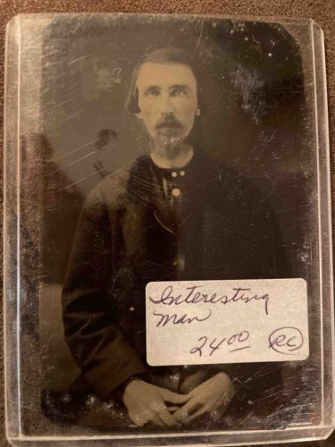 Tintype Portrait of a Bearded Man