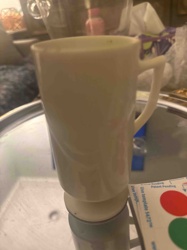White Ceramic Footed Mug
