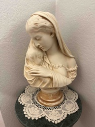 Madonna and Child Bust Sculpture