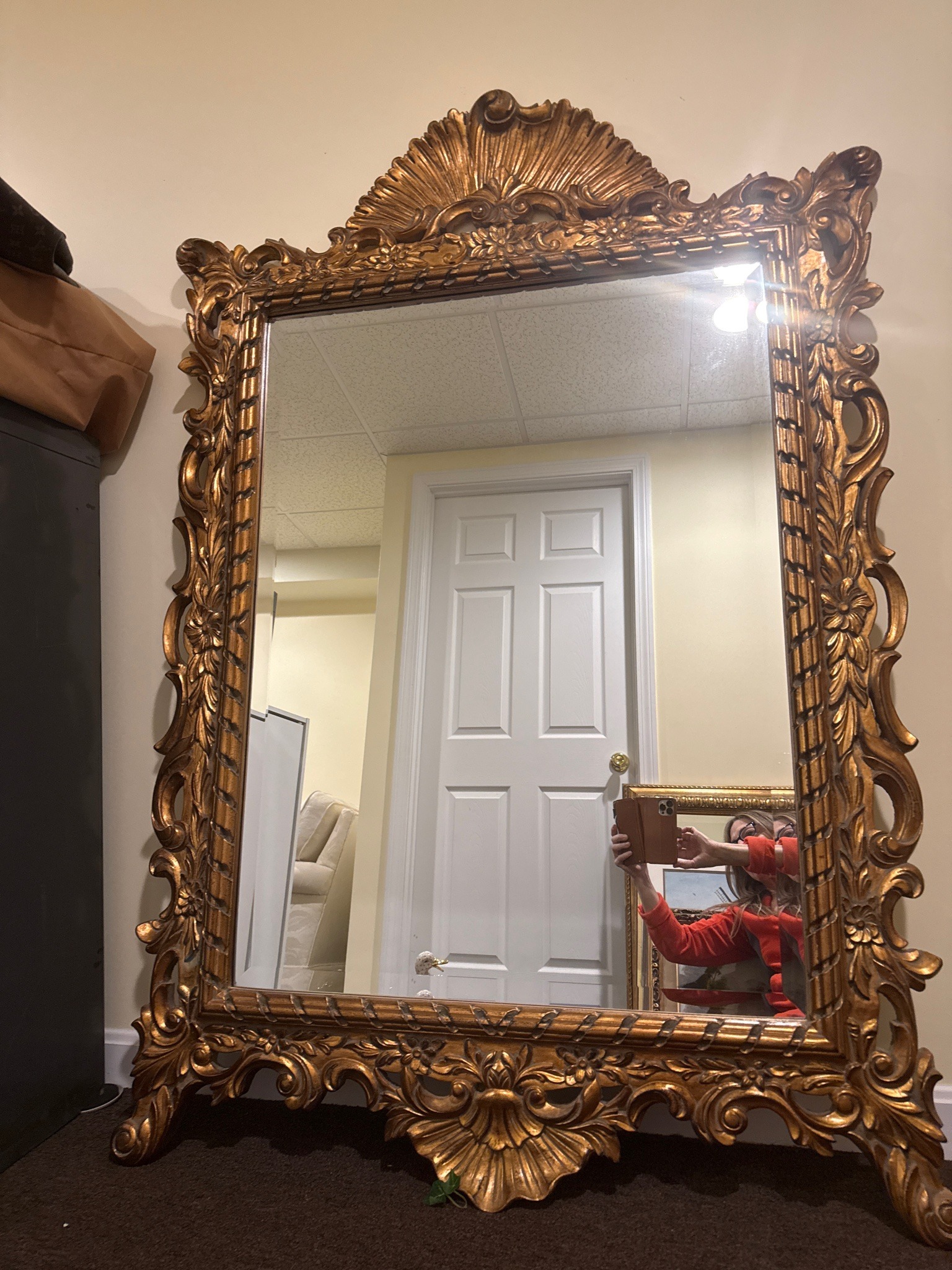 Submitted photo of Ornate giltwood wall mirror