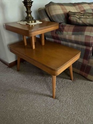 Mid-Century Modern Tiered End Table