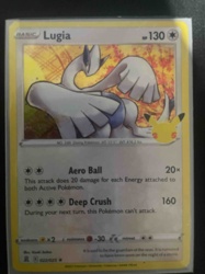 Lugia 022/025 Pokémon Celebrations Trading Card