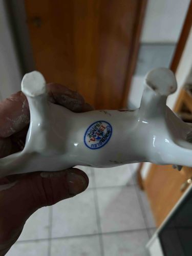 Porcelain Dog Figurine