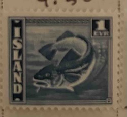 Iceland 1 Eyrir Fish Postage Stamp